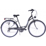 Mestský bicykel 28" Kozbike 6s grafitovo-biely 6s 18"